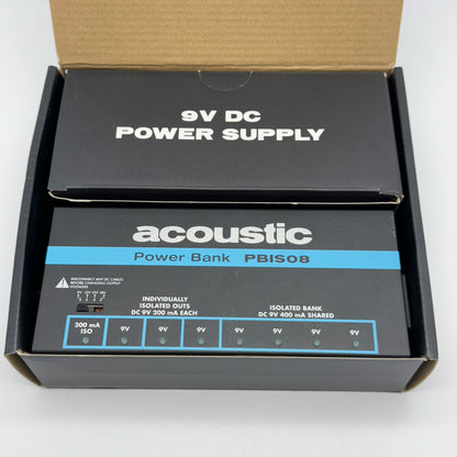 New Acoustic PBIS08 Power Bank Pedal Board Power Solution