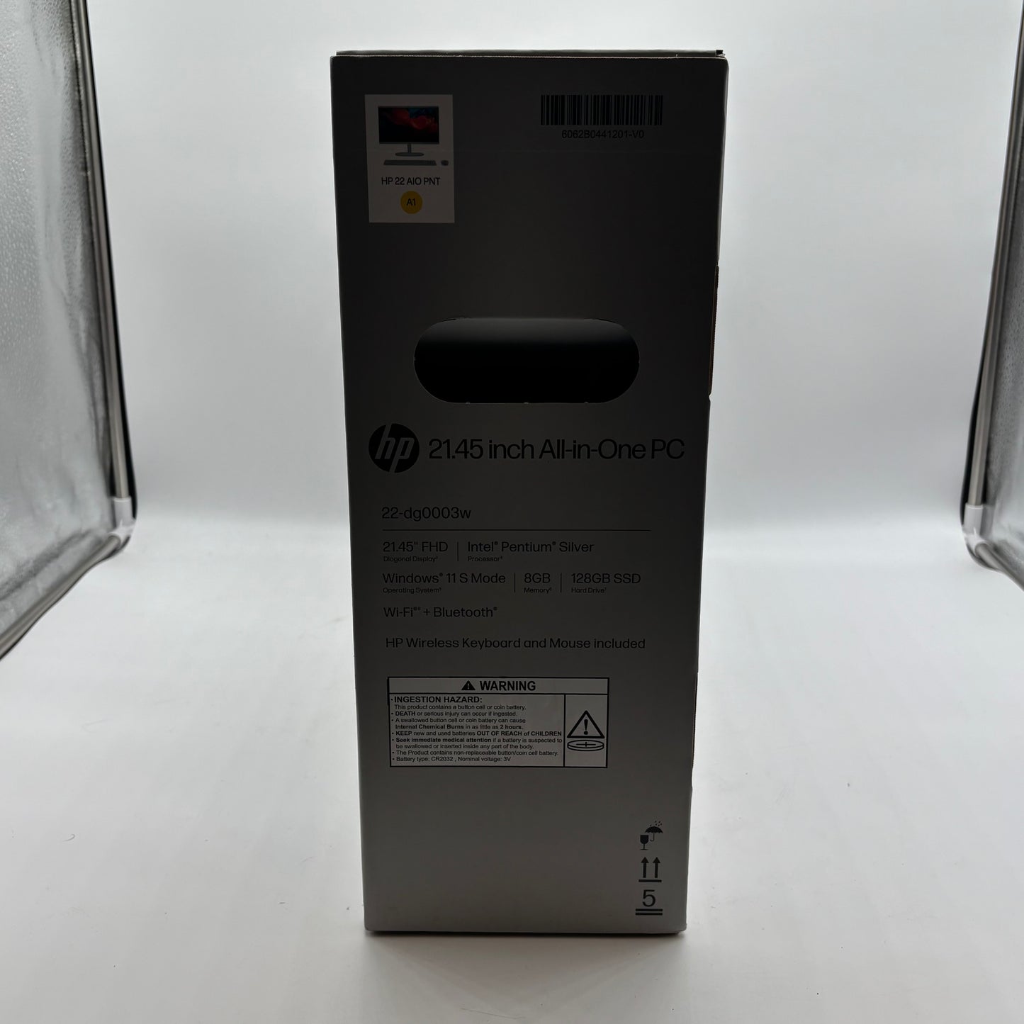 New HP AIO 9D081AA 21.45 Intel Pent. Silver 1.00GHz 8GB RAM