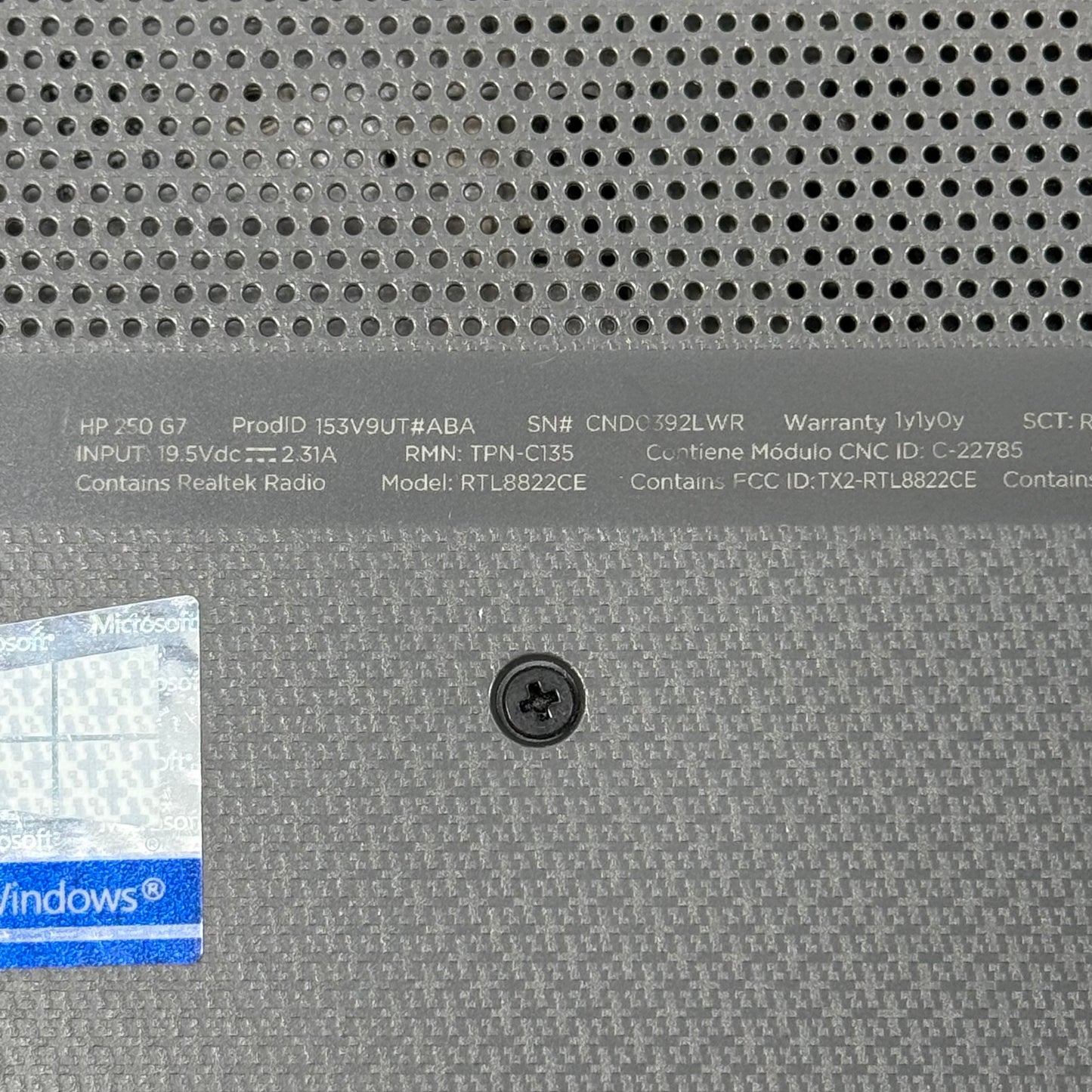 HP 250 G7 Notebook 15.6" i7-1065G7 1.3GHz 16GB RAM 512GB SSD Windows 11 Pro