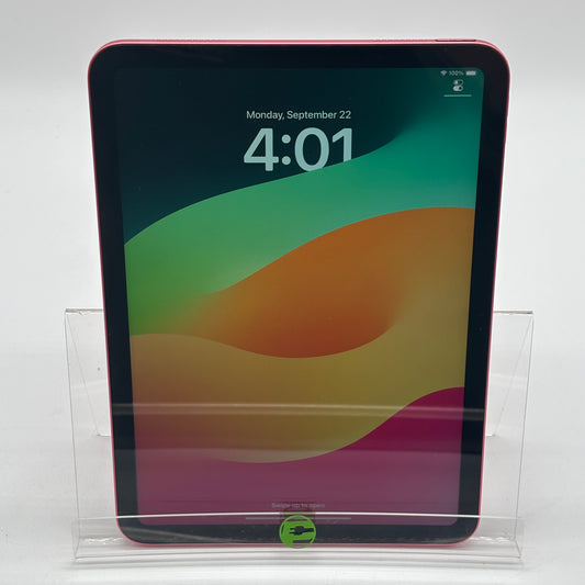 WiFi Only Apple iPad 10th Gen 64GB 18.7 Pink MPQ33LL/A