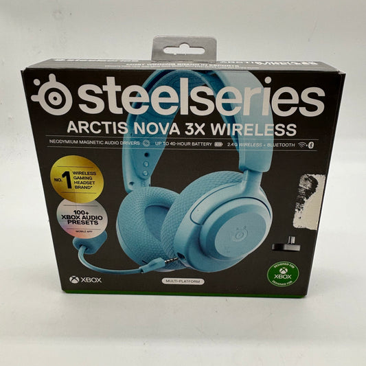 SteelSeries Arctis Nova 3X Aqua Wireless Gaming Headset Multi-Platform