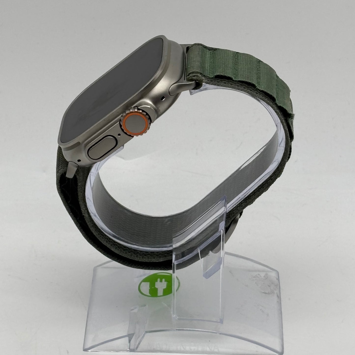 Unlocked Apple Watch Ultra 49MM Natural Titanium Green Alpine Loop MQEX3LL/A