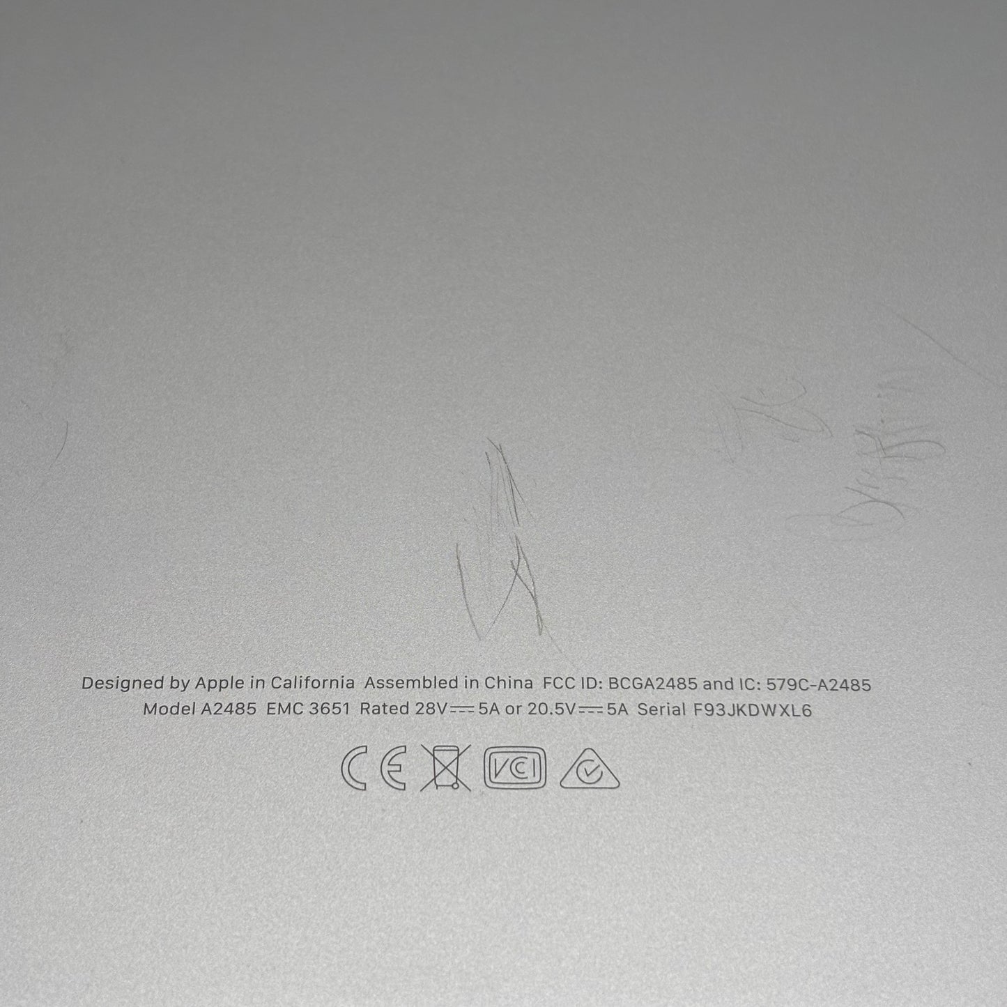 2021 Apple MacBook Pro 16" M1 Pro 16 Core 3.2GHz 16GB RAM 512GB SSD A2485