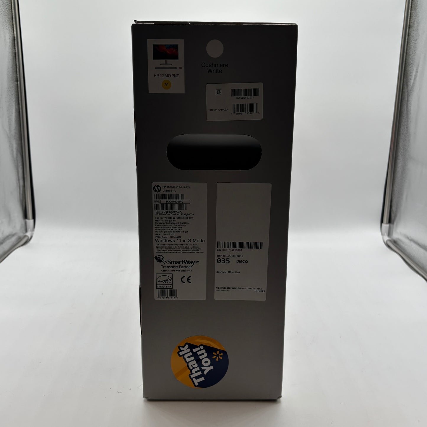 New HP AIO 9D081AA 21.45 Intel Pent. Silver 1.00GHz 8GB RAM