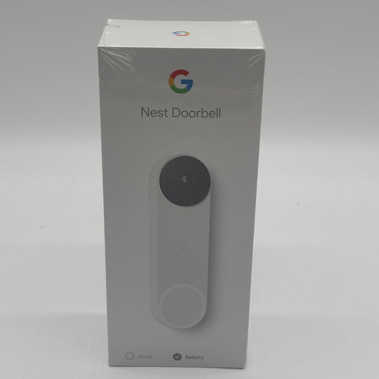 New Google Nest Doorbell Battery Doorbell Camera Snow GWX3T