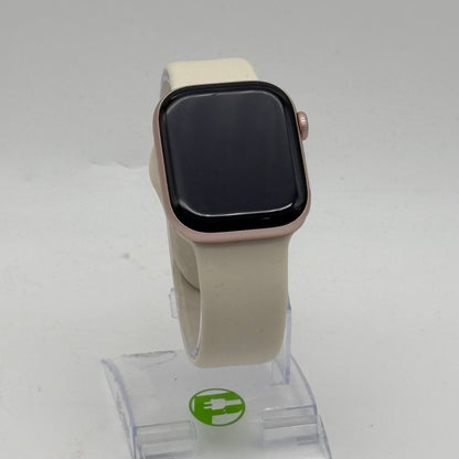 GPS Only Apple Watch Series 10 42MM Gold Aluminum White Sport Band MWWY3LW/A