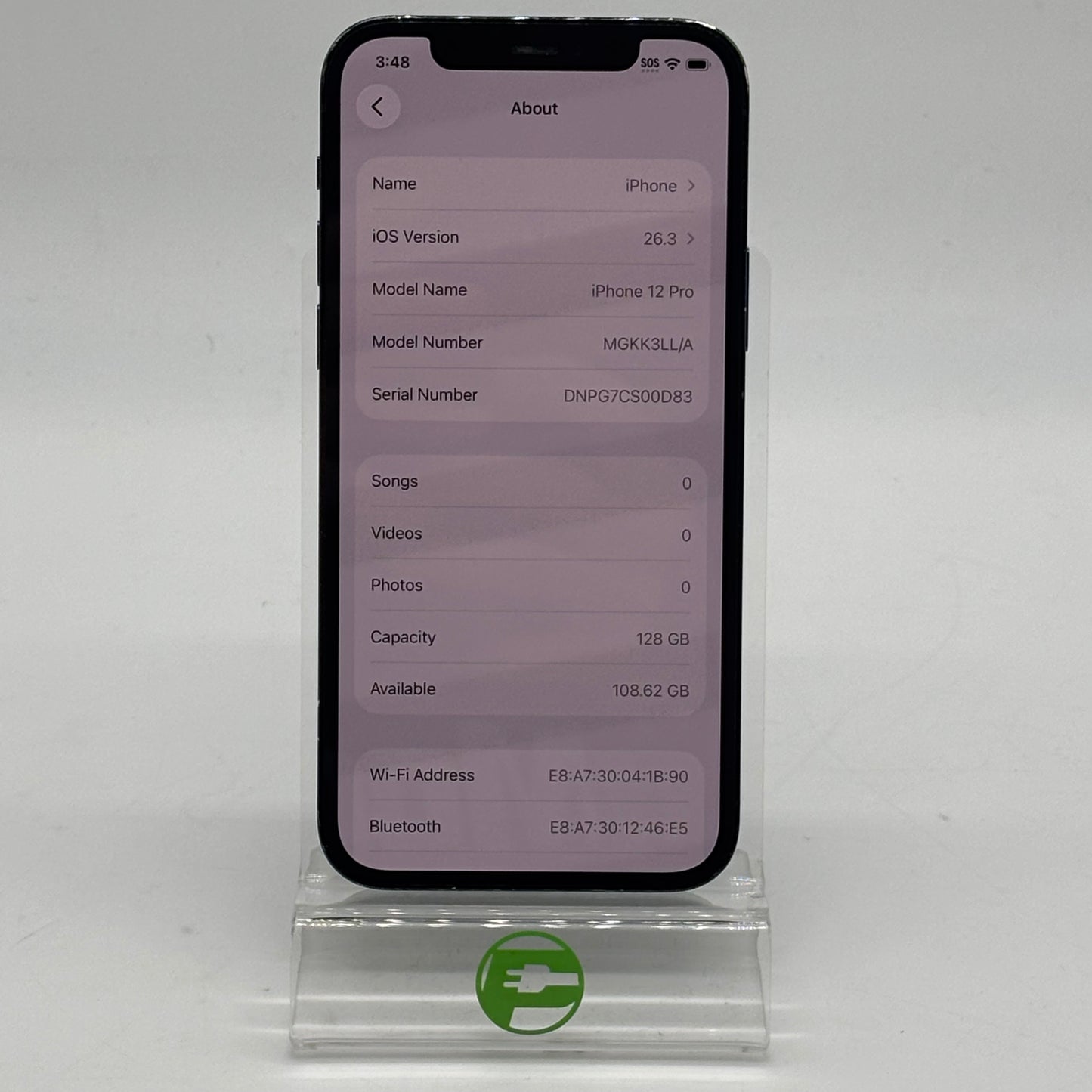 T-Mobile Apple iPhone 12 Pro 128GB Pacific Blue MGKK3LL/A