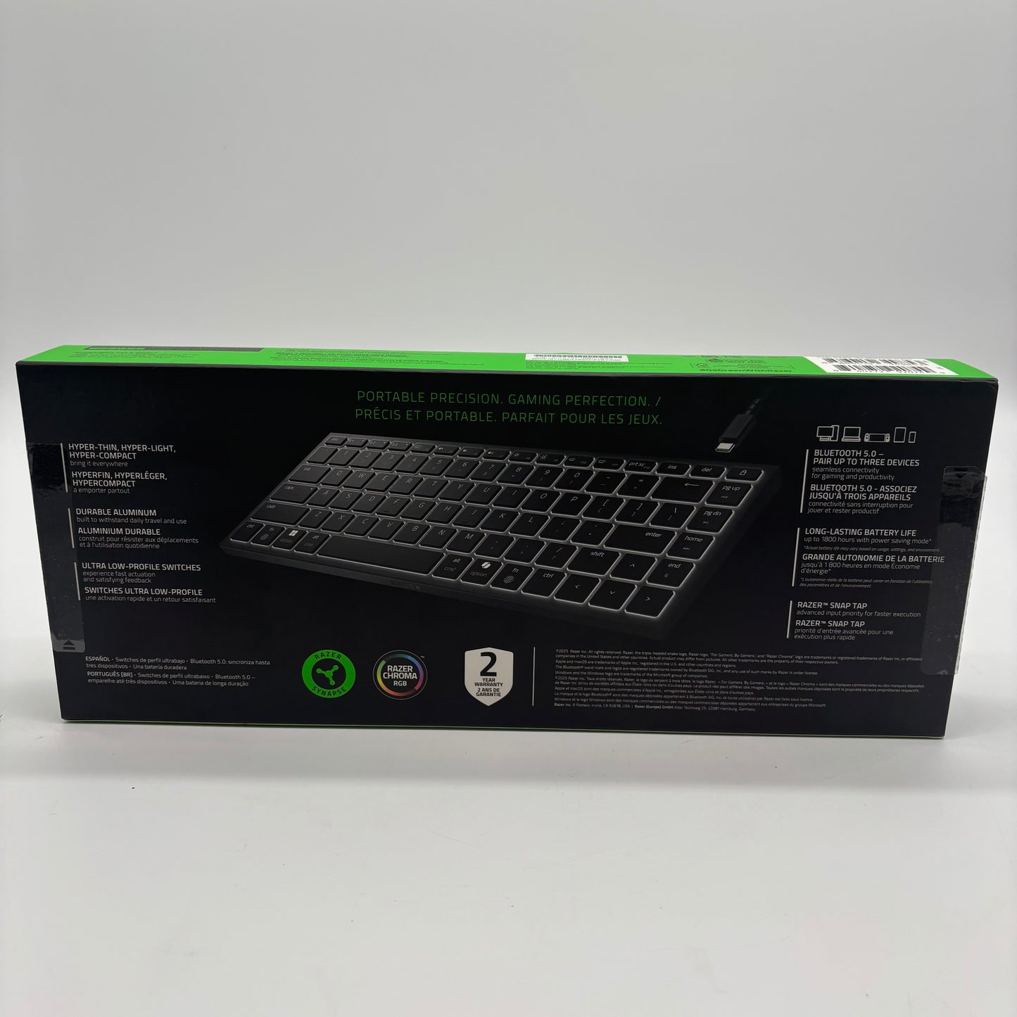 New Razer Joro Portable Bluetooth Wireless Gaming Keyboard 