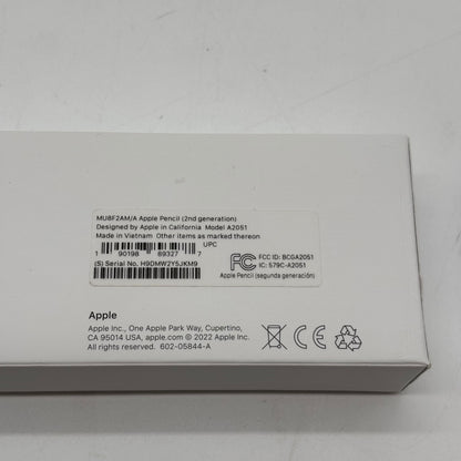 Apple Pencil 2nd Gen Smart Pencil Stylus White MU8F2AM/A