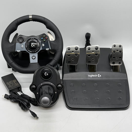 Logitech G920 Driving Force Racing Wheel Pedals Gear Shift for Xbox One and PC