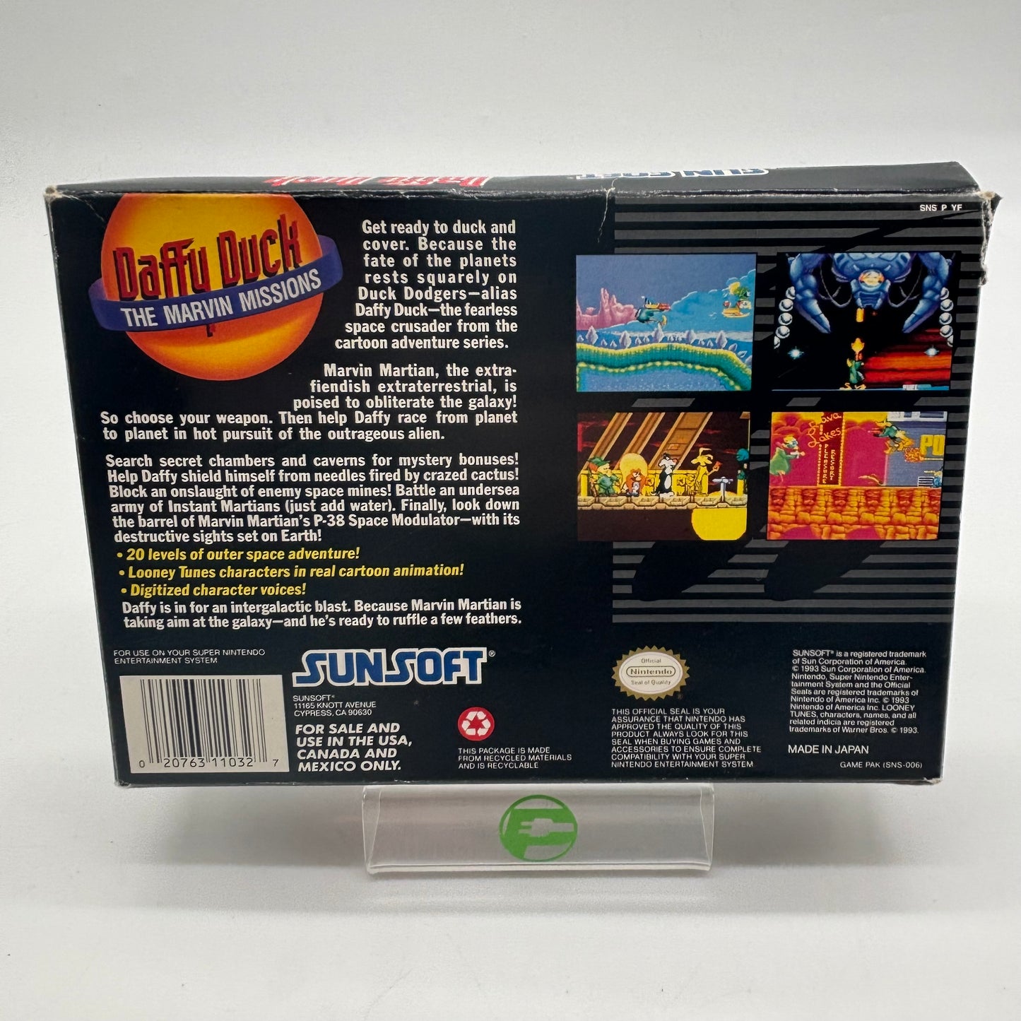 Daffy Duck Marvin Missions (Super Nintendo SNES, 1993)