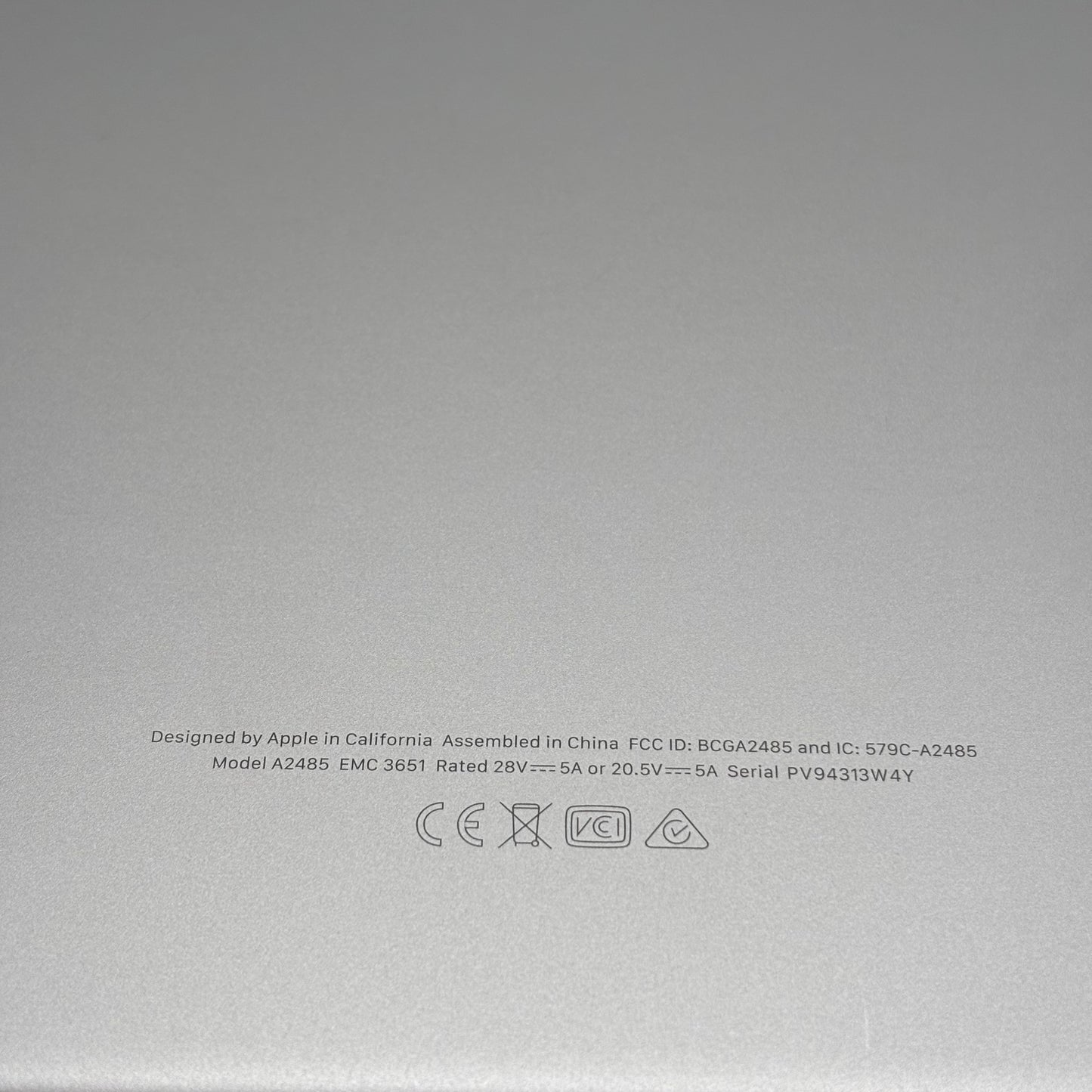 2021 Apple MacBook Pro 16" M1 Pro 16 Core 3.2GHz 16GB RAM 512GB SSD A2485