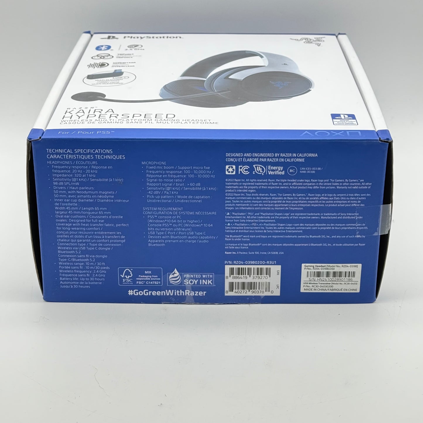 Razer Kaira Hyperspeed White RZ04-0398 For Playstation 5 PS5