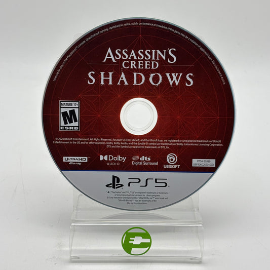 Assassin's Creed Shadows (Sony PlayStation 5 PS5, 2025) Disc Only