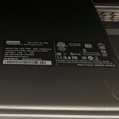 Lenovo IdeaCentre AIO 27IRH9 27" i5-13420H 2.1GHz 16GB RAM 512GB SSD