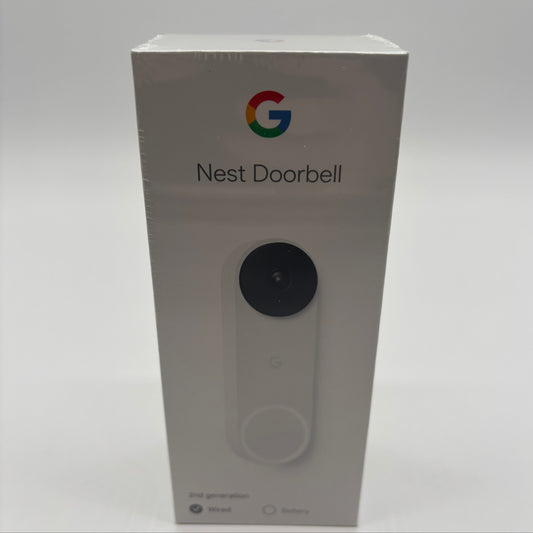 New Google Nest Doorbell 2nd Gen Wired Smart Doorbell Snow G28DR