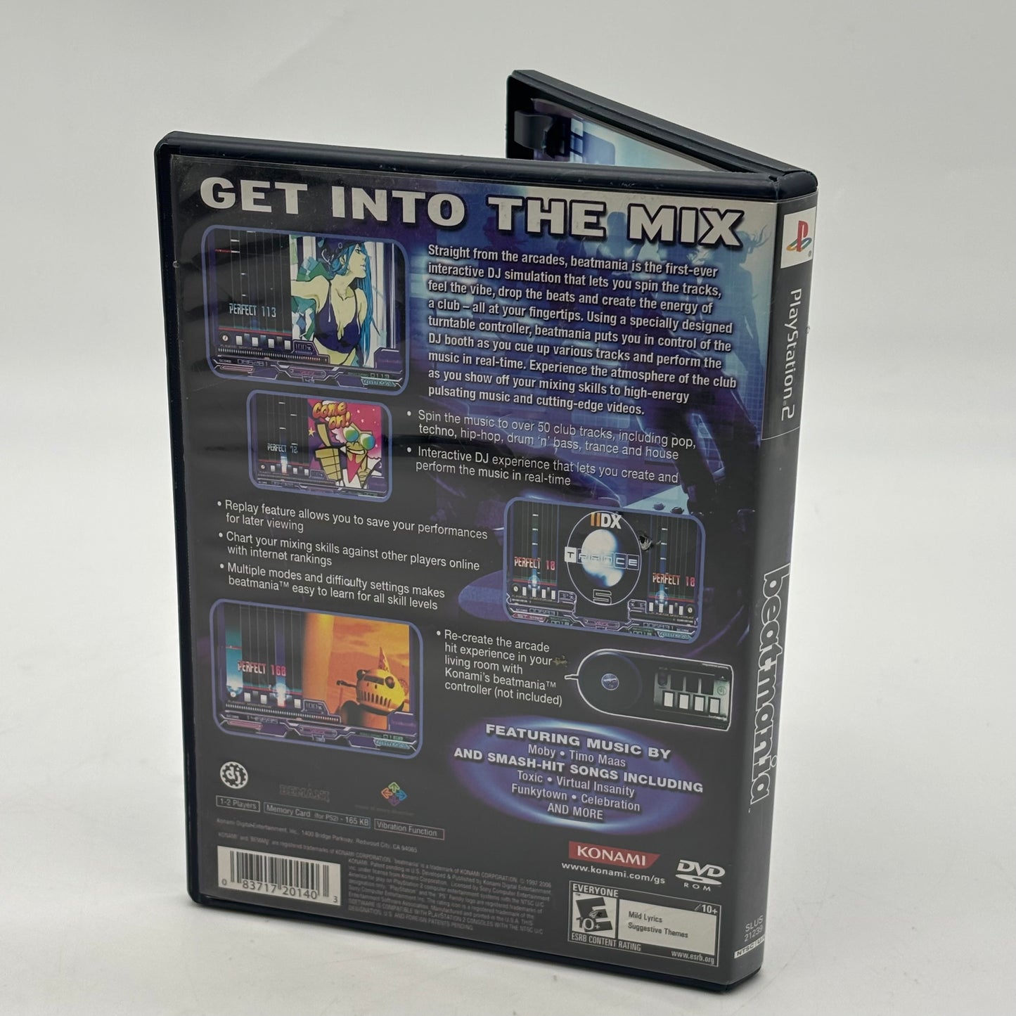 Beatmania (Sony PlayStation 2 PS2, 2006) w/ DJ Controller