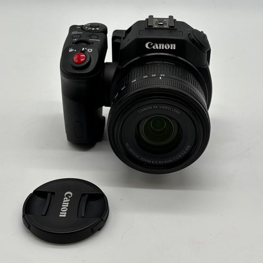 Canon XC15 12MP 4K UHD Camcorder 10X Optical Zoom Lens - Read