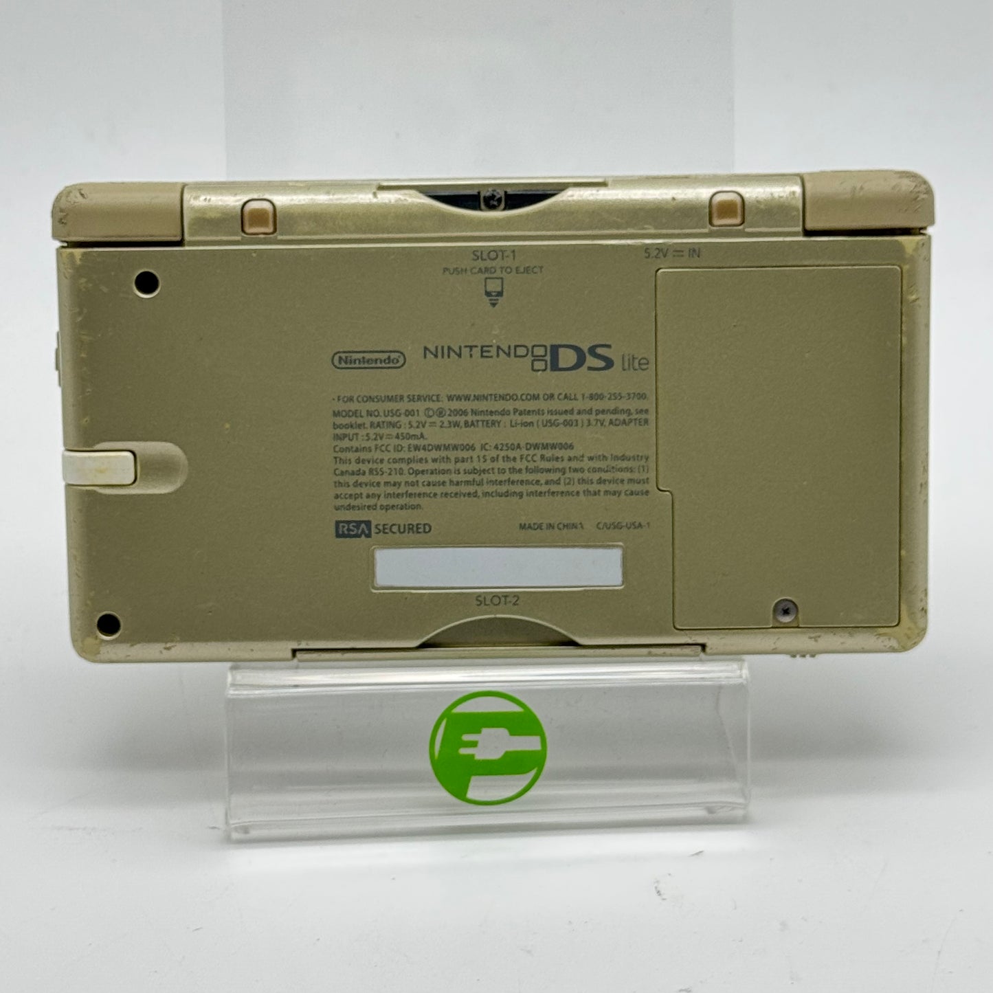 Nintendo DS Lite Handheld Game Console USG-001 Legend of Zelda Triforce Gold