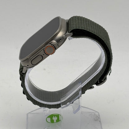 Unlocked Apple Watch Ultra 2 49MM Titanium Green Alpine Loop MREP3LL/A