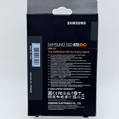 New Samsung 870 EVO 4TB 2.5" SATA III 6Gb/s SSD MZ-77E4T0 Solid State Drive