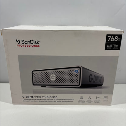 SanDisk External G-Drive Pro 7.68TB Thunderbolt 3 SSD SDPS71F-007T-D-0K