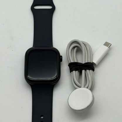 GPS Only Apple Watch Series 10 46MM Jet Black Aluminum Black Sport Band A3003
