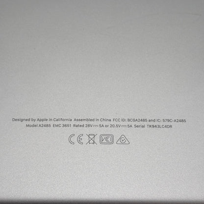 2021 Apple MacBook Pro 16" M1 Max 10C GPU 3.2GHz 32GB RAM 1TB SSD A2485