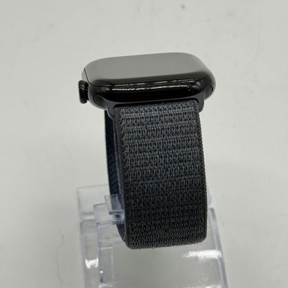 GPS Only Apple Watch Series 10 46MM Jet Black Aluminum Dark Gray Sport Loop