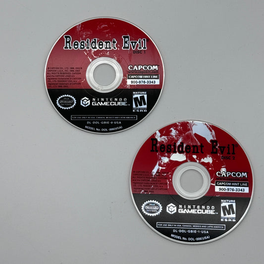 Resident Evil (Nintendo GameCube, 2002) Discs Only