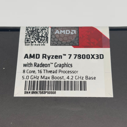 New AMD Ryzen 7 7800X3D 4.20GHz 8 Core 16 Thread AM5