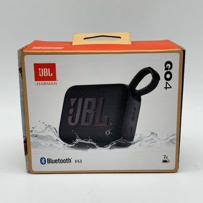 JBL Go 4 Portable Waterproof Bluetooth Speaker Black GO4D