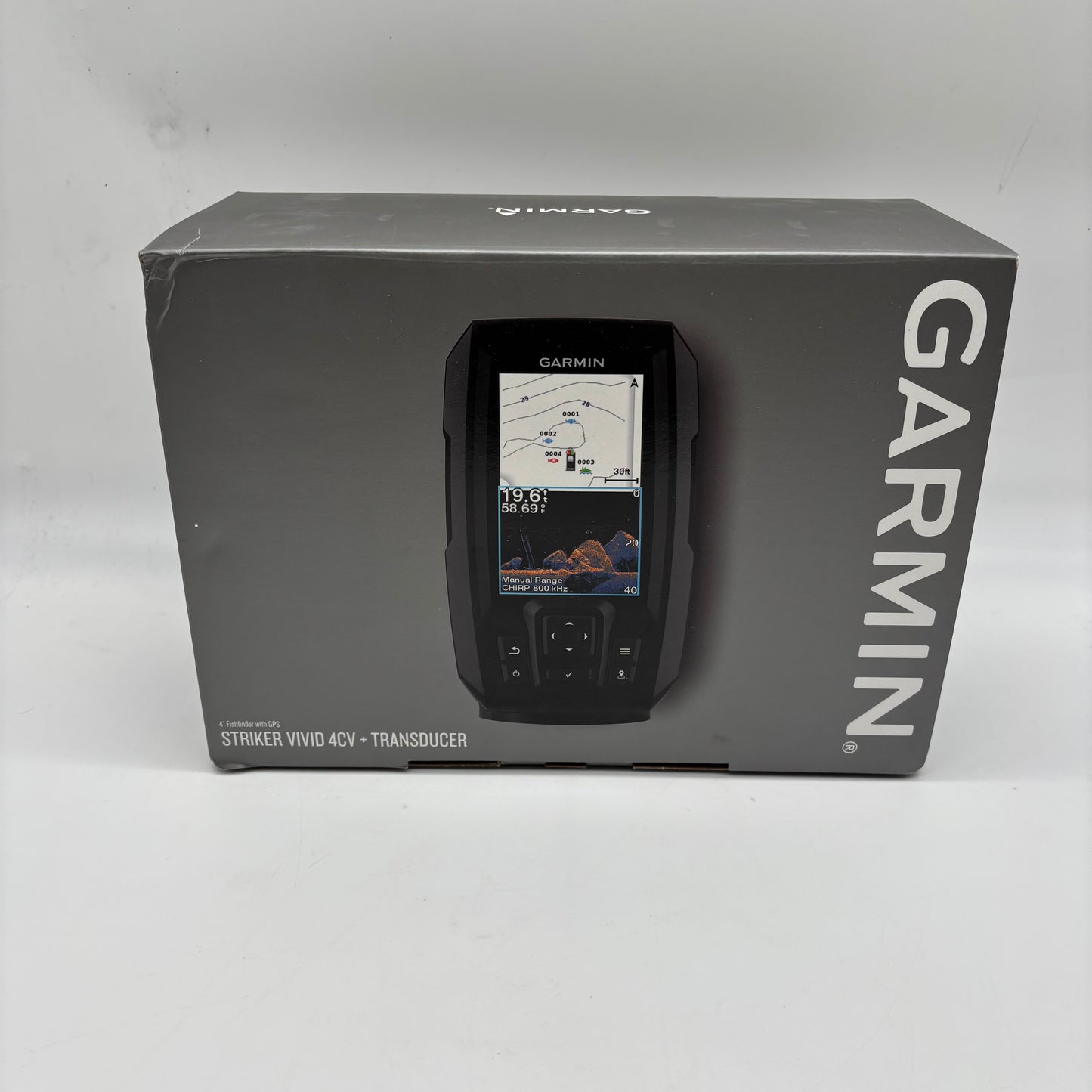 New Garmin Striker Vivid 4CV + Transducer GPS Fishfinder 6SP12836