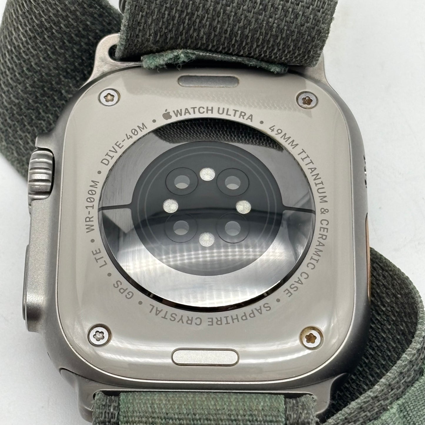 GPS Only Apple Watch Ultra 49MM Natural Titanium Gray Sport Band MQEX3LL/A