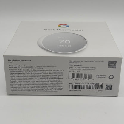 Google Nest Thermostat Smart Thermostat Snow G4CVZ