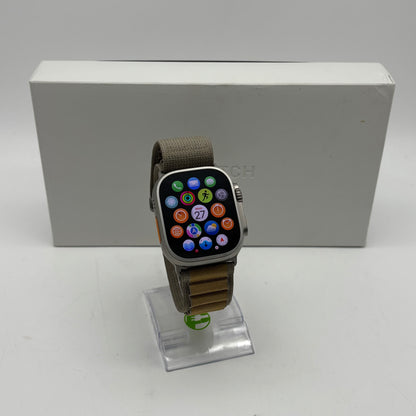 Unlocked Apple Watch Ultra 2 49MM Titanium Aluminum Olive Alpine Loop MX4H3LW/A