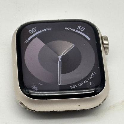 Unlocked Apple Watch Series 8 41MM Silver Aluminum Face Only