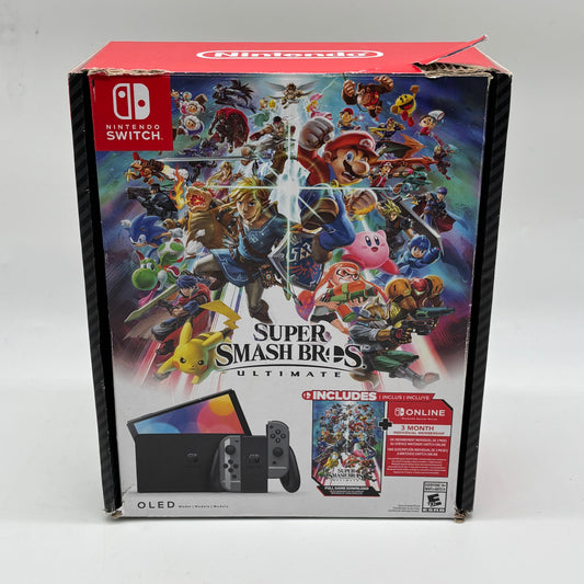 Nintendo Switch OLED Video Game Console HEG-001 Super Smash Bros. Ultimate 
