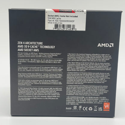 New AMD Ryzen 7 7800X3D 4.20GHz 8 Core 16 Thread AM5