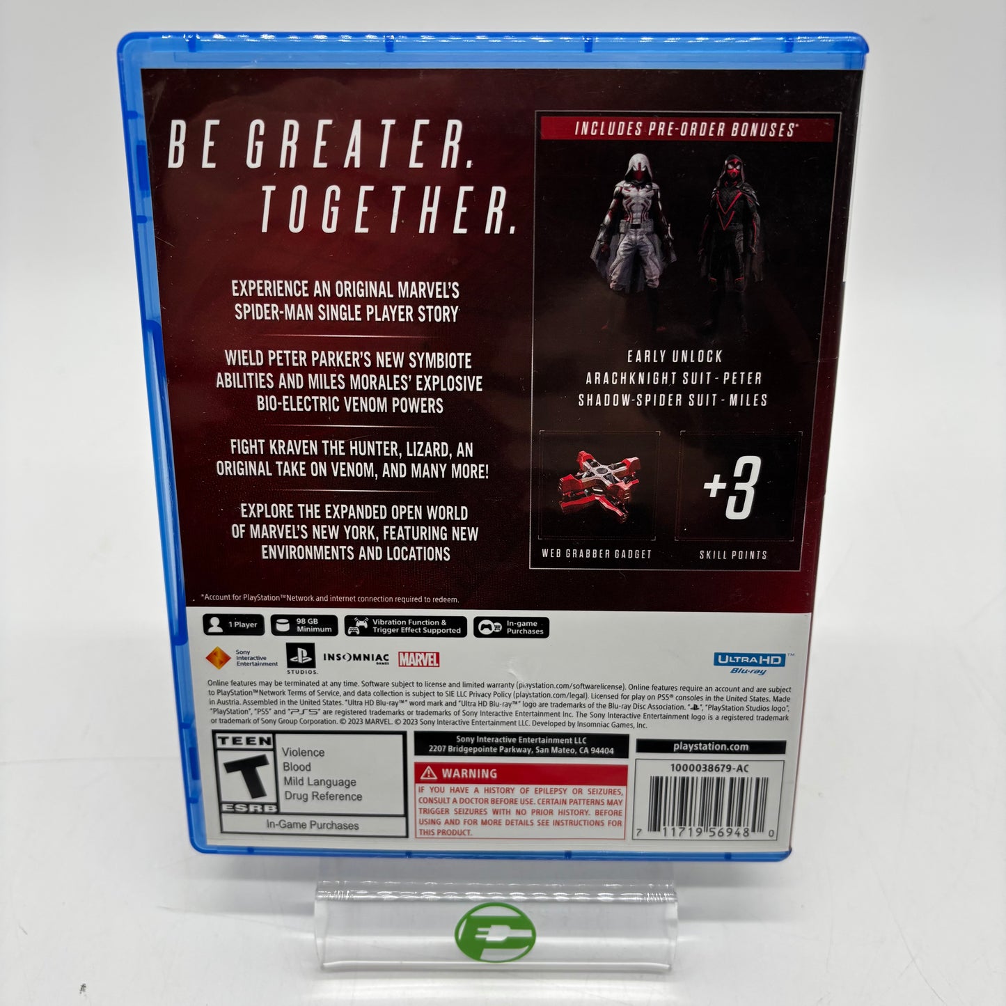 Marvel Spider-Man 2 (Sony PlayStation 5 PS5, 2023)