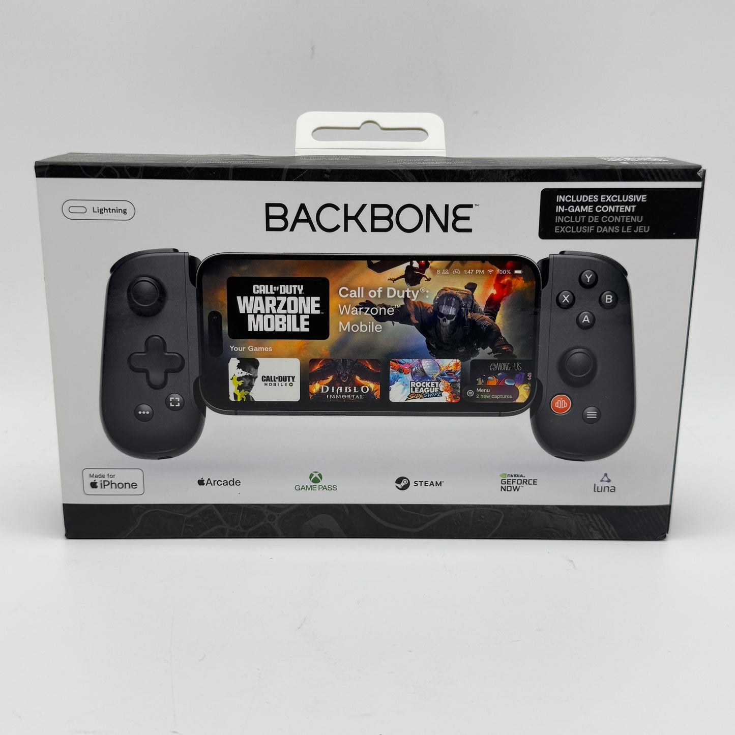 Backbone One Lightning Controller Black BB-02-B-C For iOS