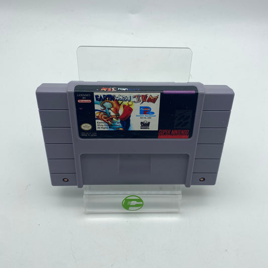 Earthworm Jim  (Super Nintendo SNES,  1994)  Cartridge Only