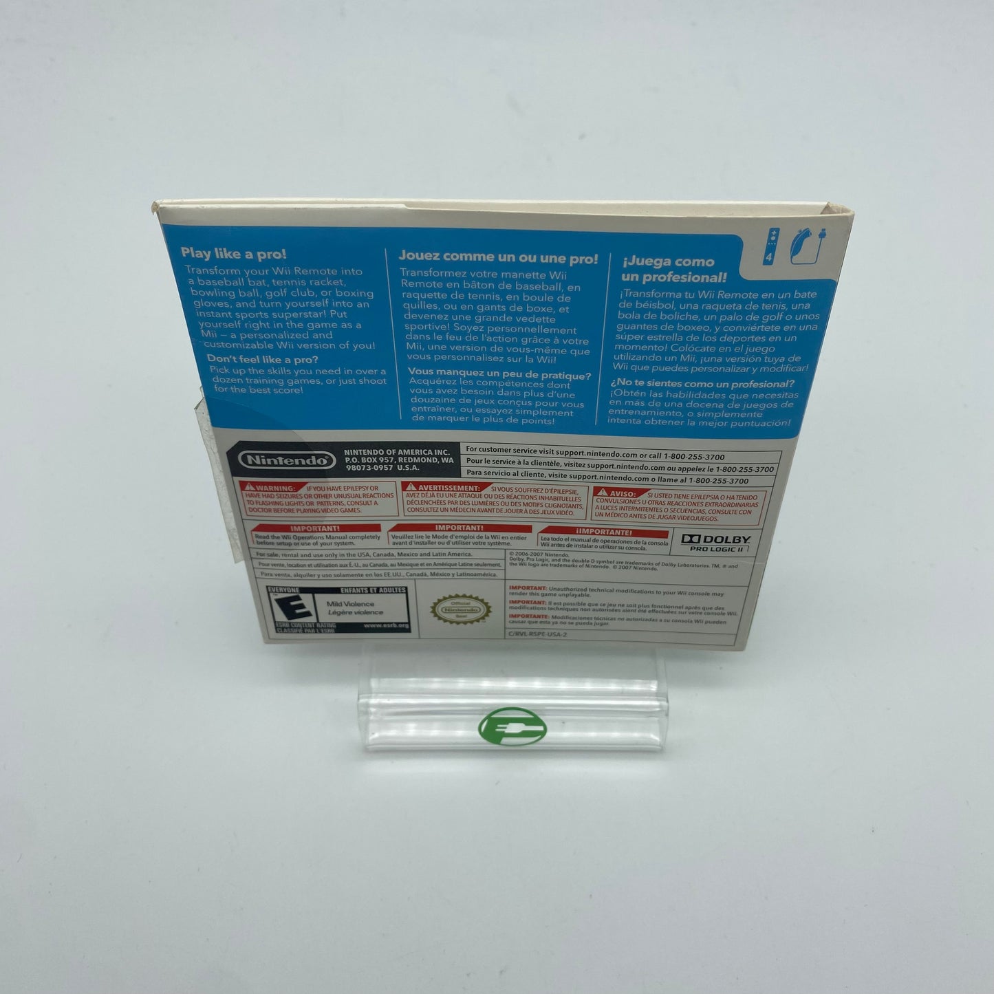 Wii Sports (Nintendo Wii, 2006) Sleeve Version