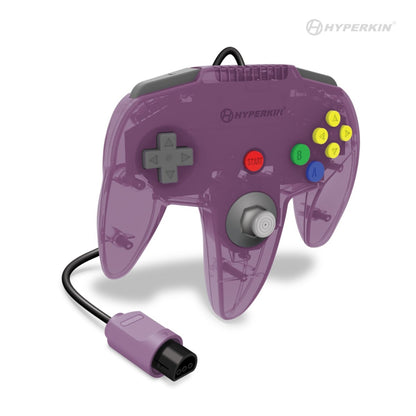 New Hyperkin Captain Wired N64 Purple Controller M07260-AP